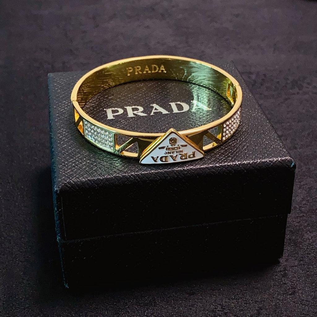 Prada Triangle Diamond Bracelet