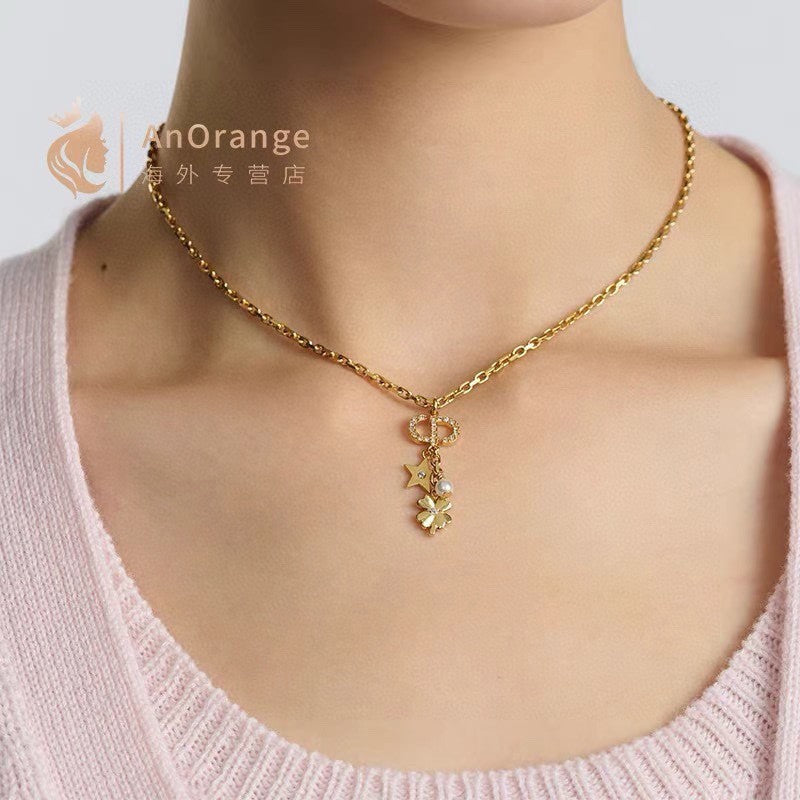 Dior Petit CD Lucky Charms Necklace
