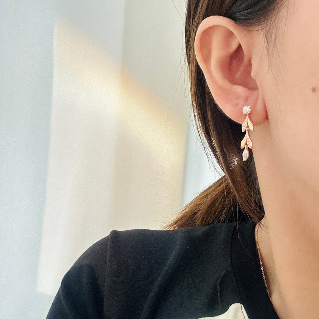 Tiffany Victoria Vine Convertible Drop Earrings - 18K Gold