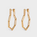 Celine Triomphe Chain Earrings - 18K Yellow Gold