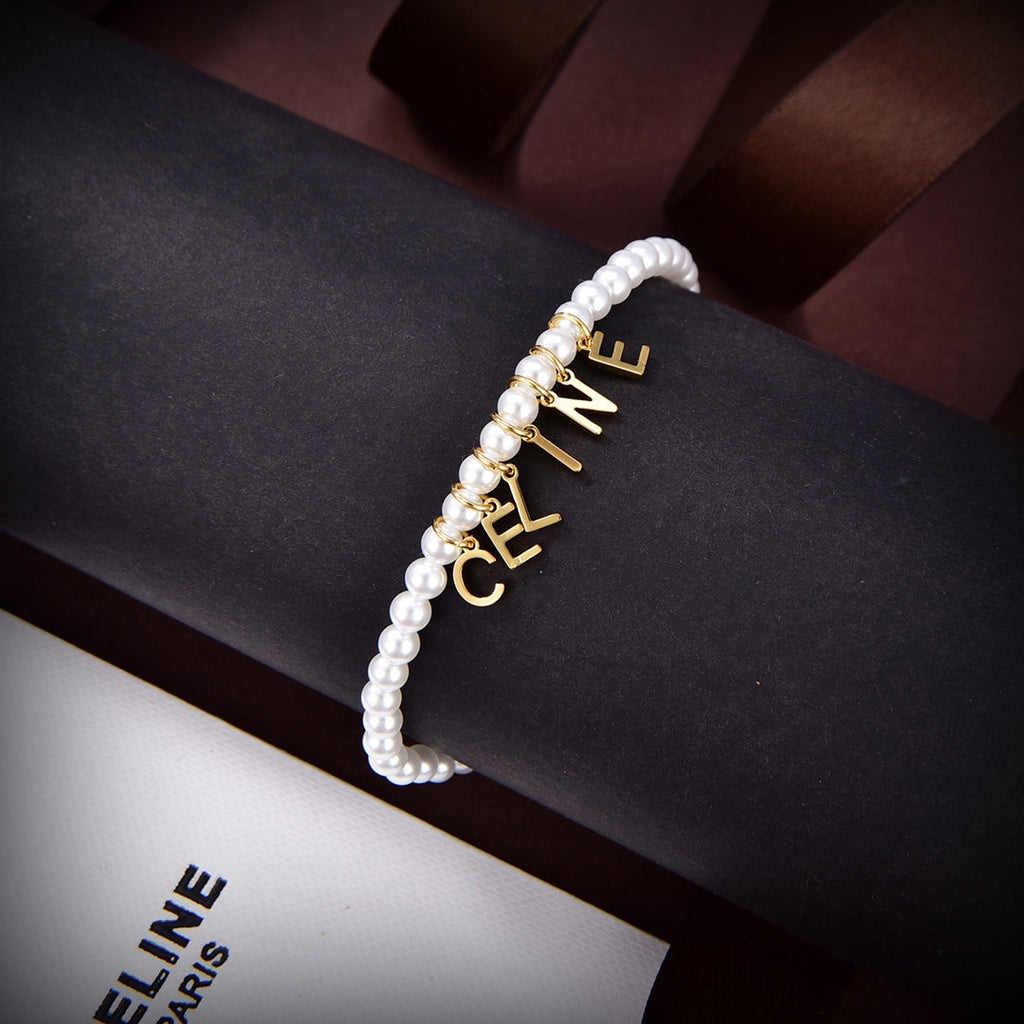 Celine Triomphe Paris Pearl Necklace