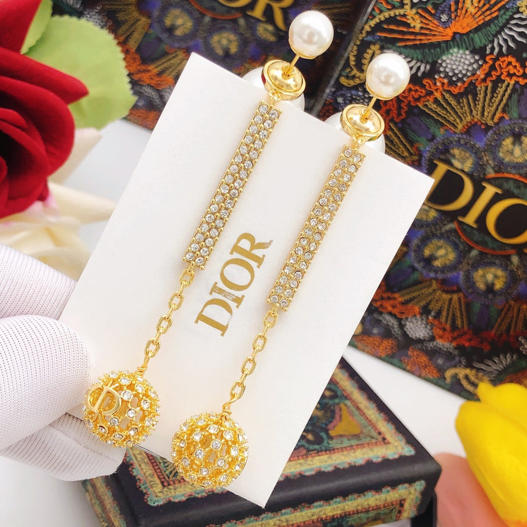 Dior Tassel Diamond Earrings