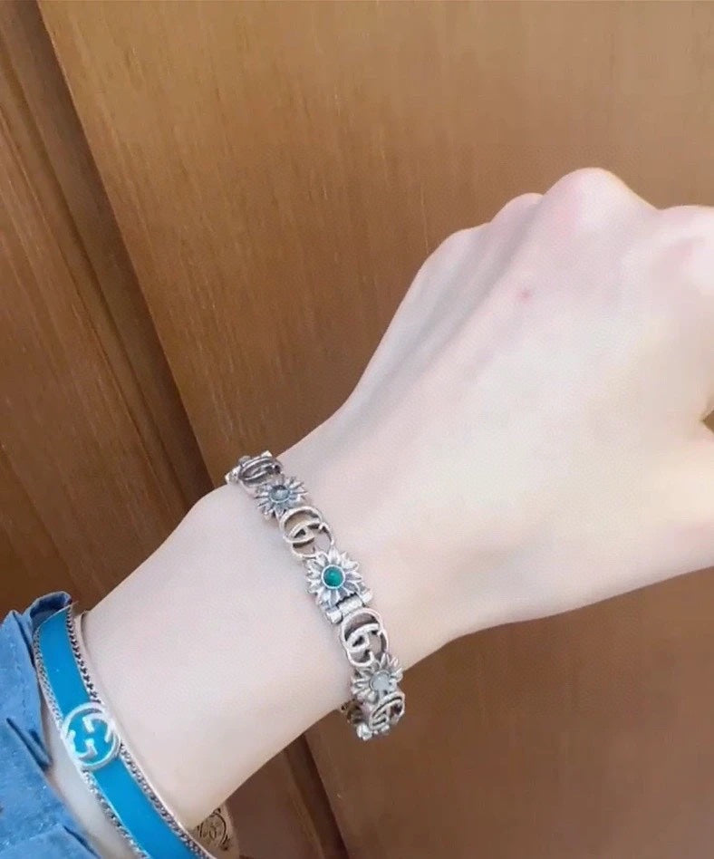 Gucci Double G Flowers Bracelet