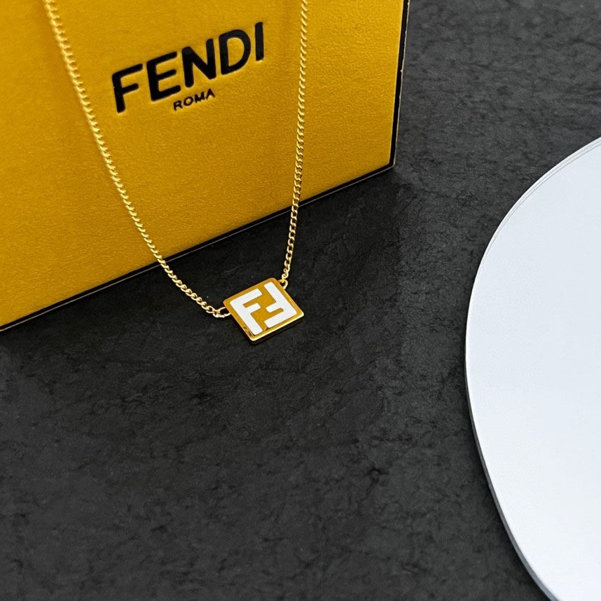Fendi Forever Pink Necklace - 18K Gold