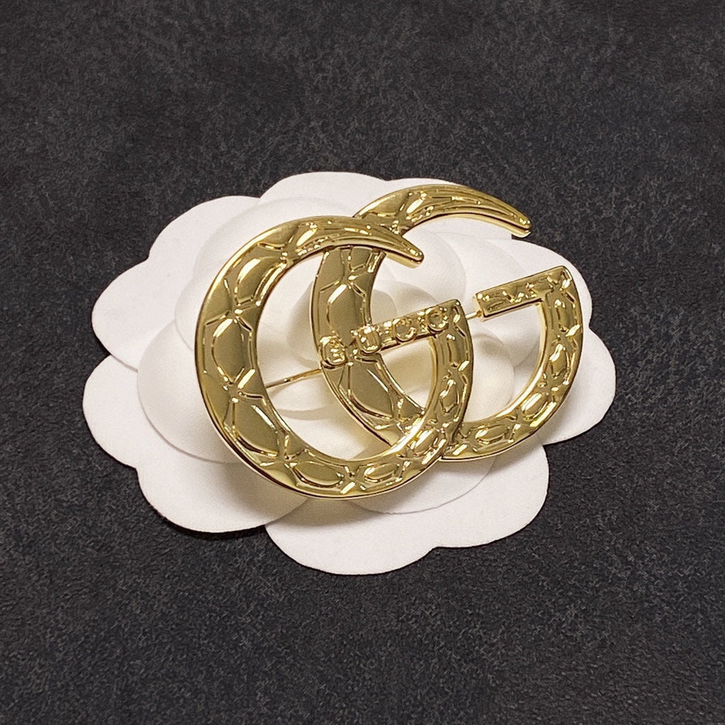 Gucci Double G Brooch