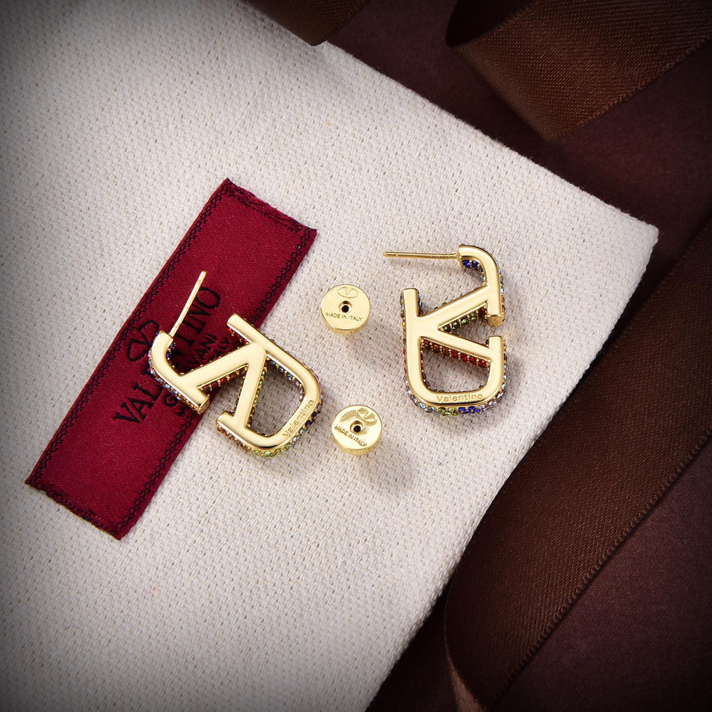 Valentino Valentino Signature Earrings - 18K Yellow Gold