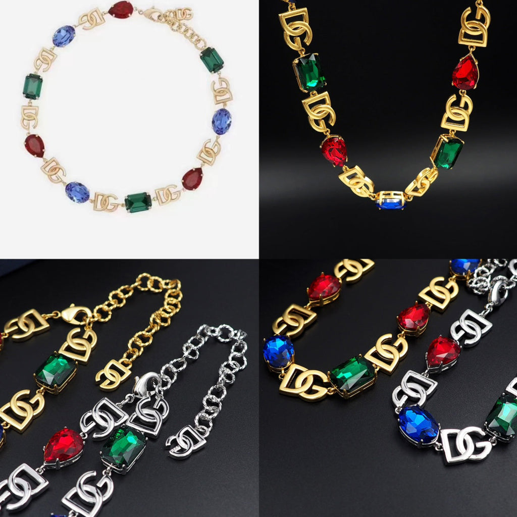 DG Crystals Choker Necklace