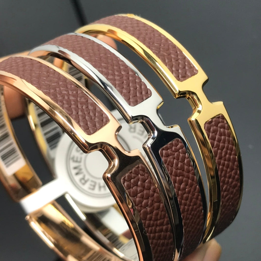Hermes Olympe Light Brown Bracelet