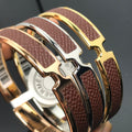 Hermes Olympe Light Brown Bracelet