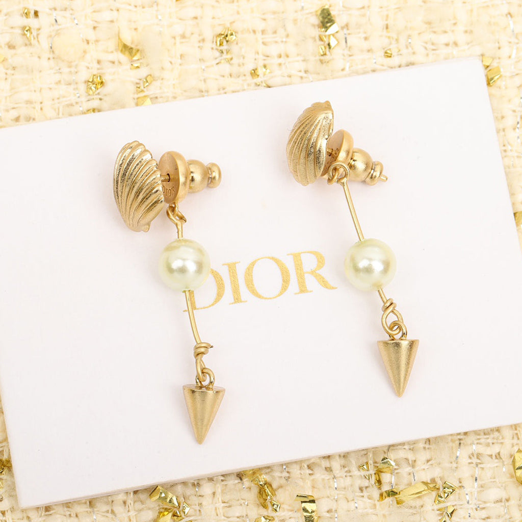 Dior Pearl Pendant Earrings