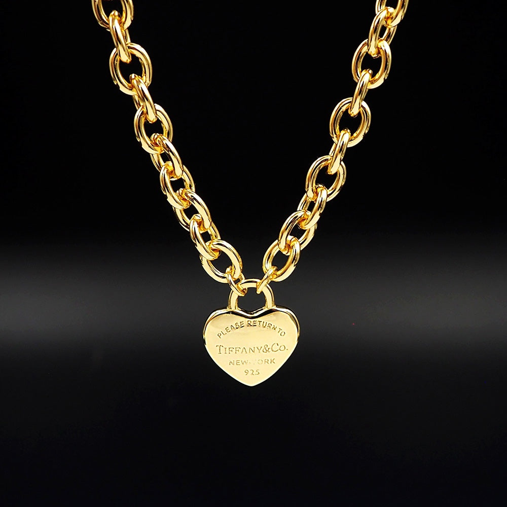 Tiffany Tag Chain Necklace