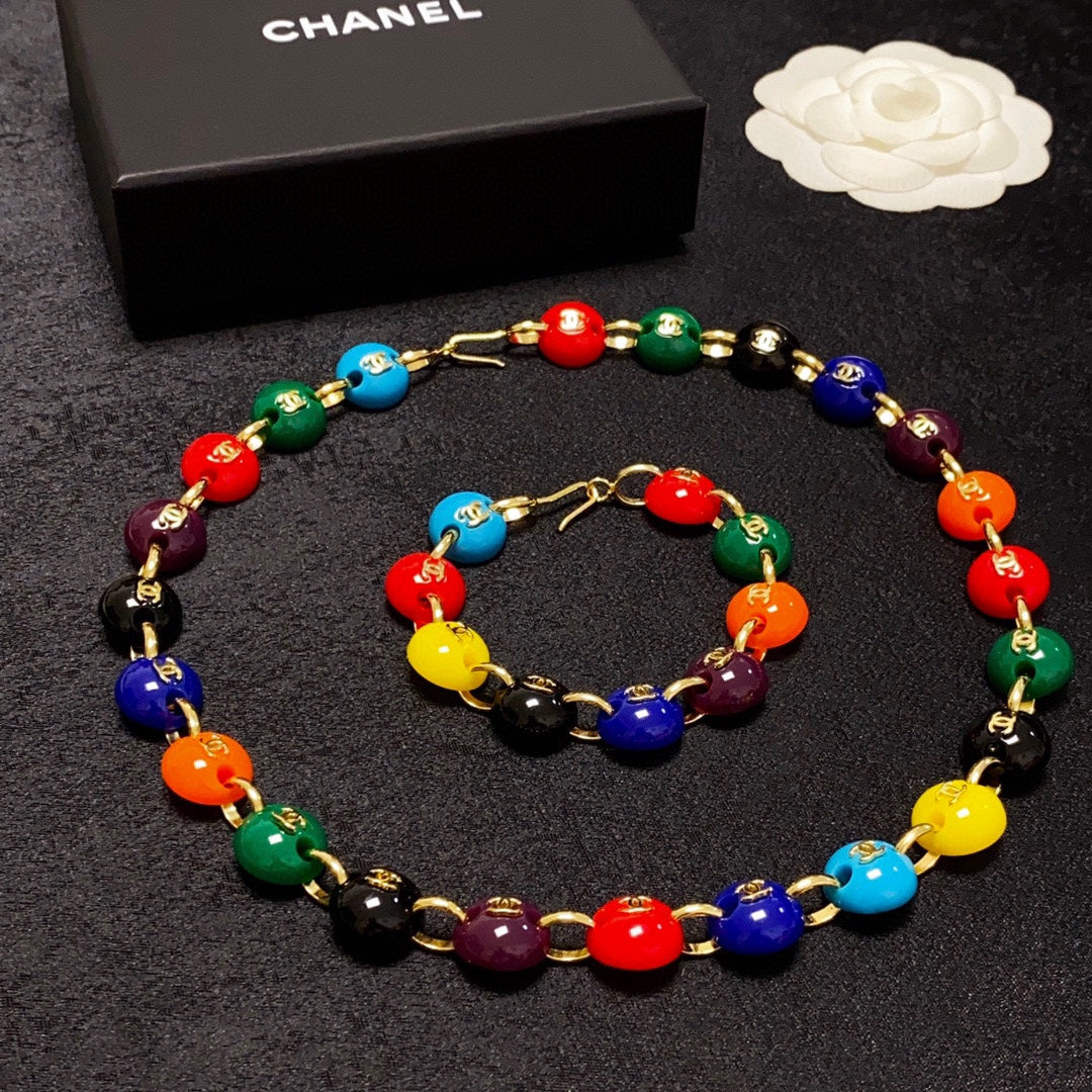 Chanel Color Beads Necklace