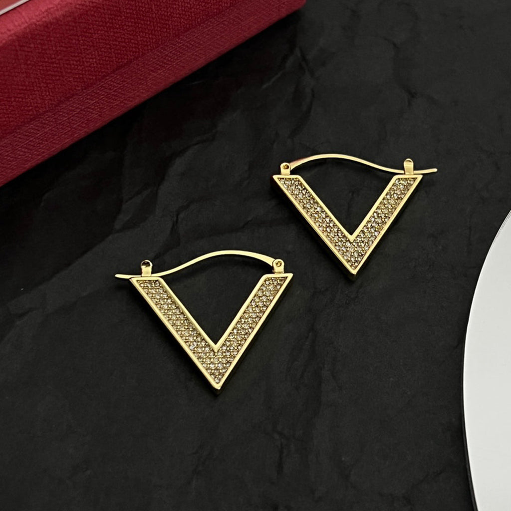Valentino Diamond Earrings - 18K Yellow Gold