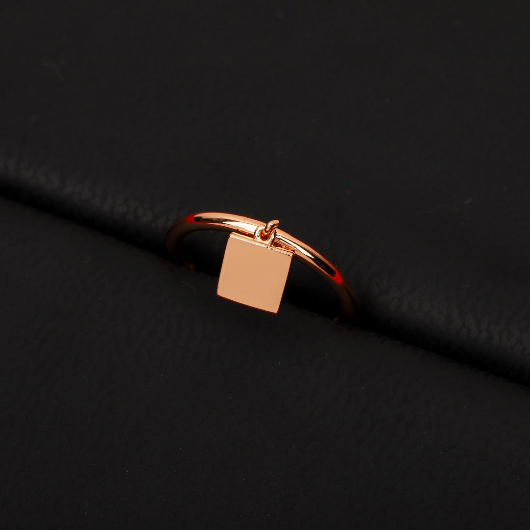Hermes Chaine D'ancre Verso Ring - 18K Rose Gold