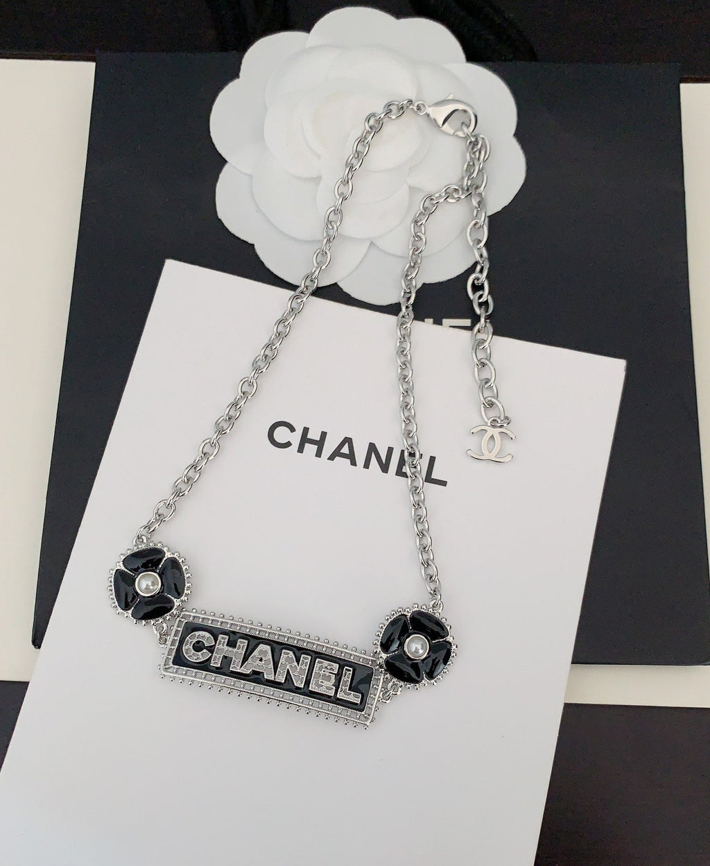 Chanel Resin Diamond Necklace