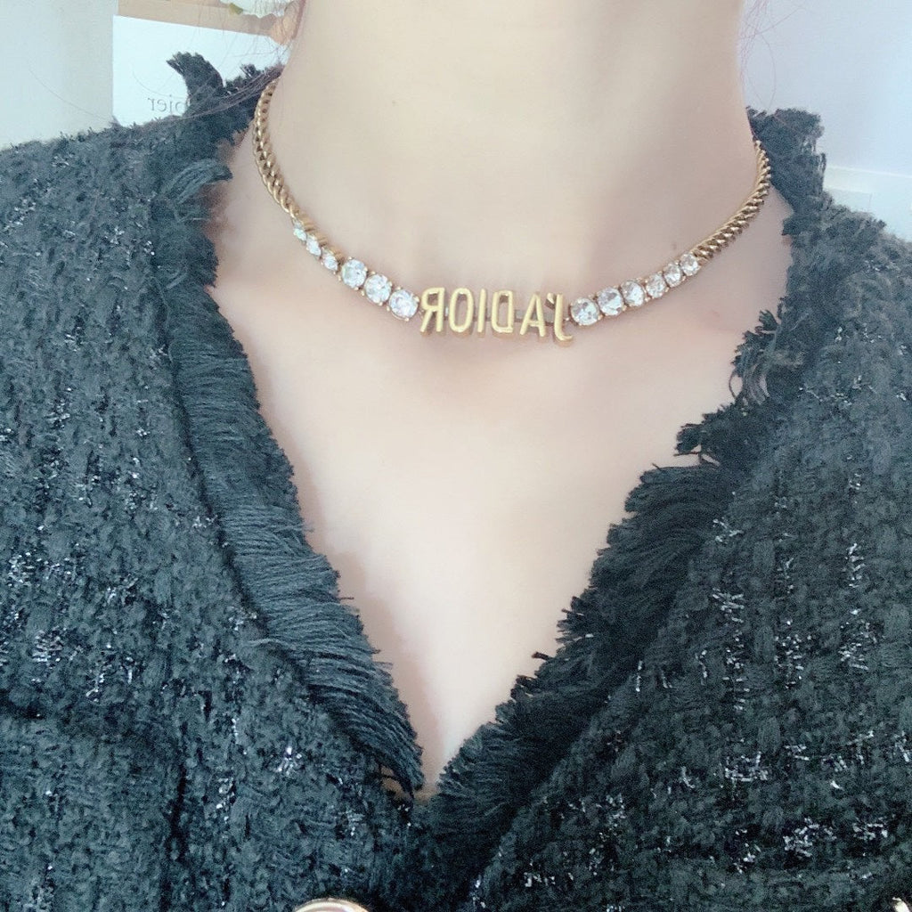 Dior J'adior Crystal Choker Necklace