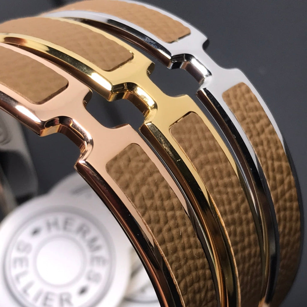 Hermes Olympe Brown Bracelet