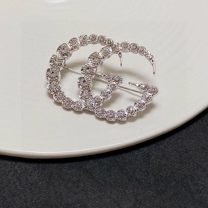 Gucci Double G Crystal Brooch