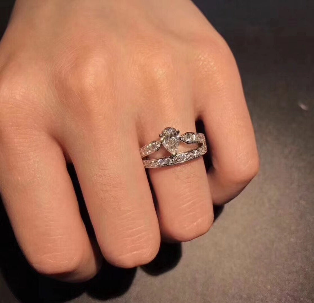 Josephine Engagement Ring - 18K White Gold