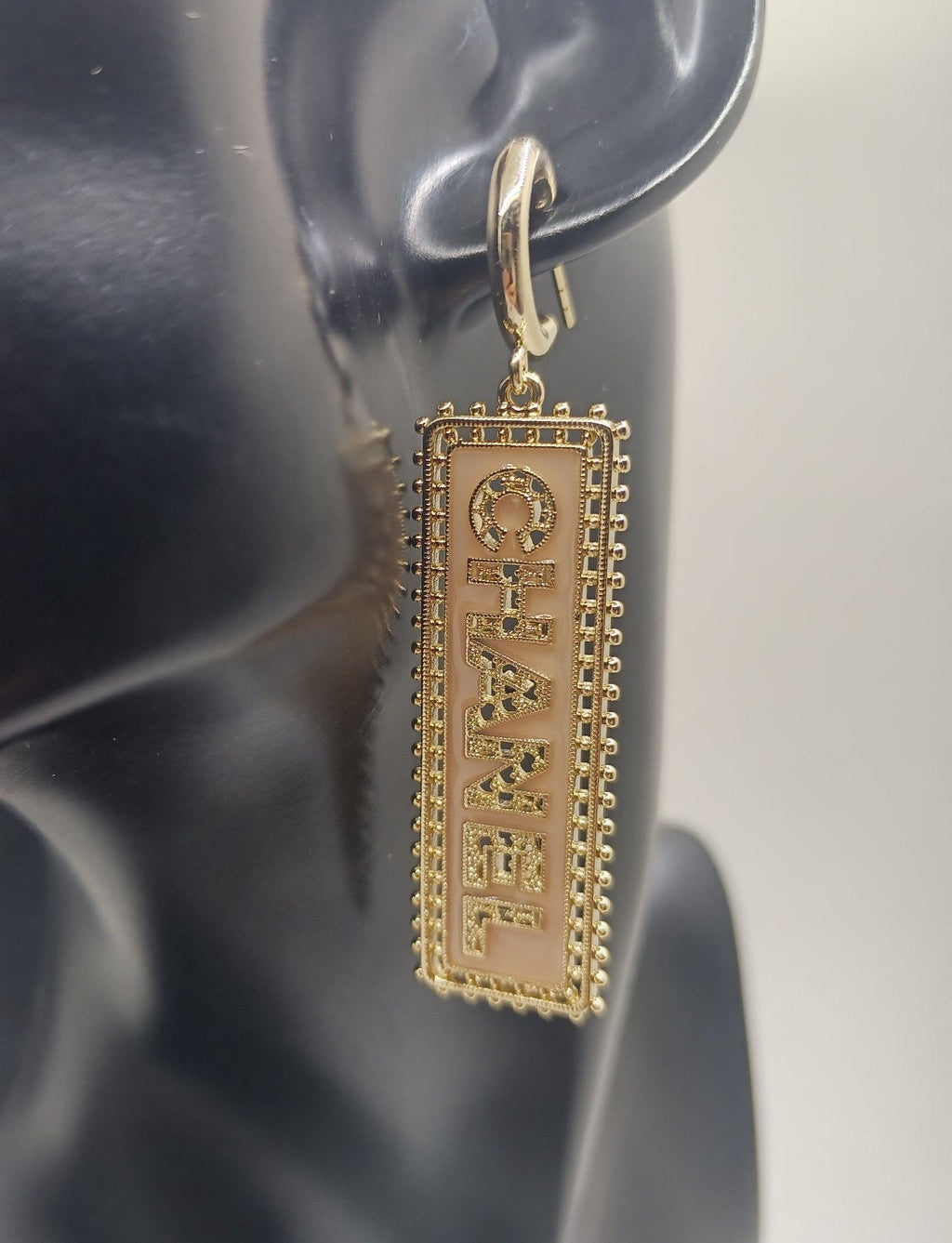 Chanel Typo Drop Earrings - 18K Gold