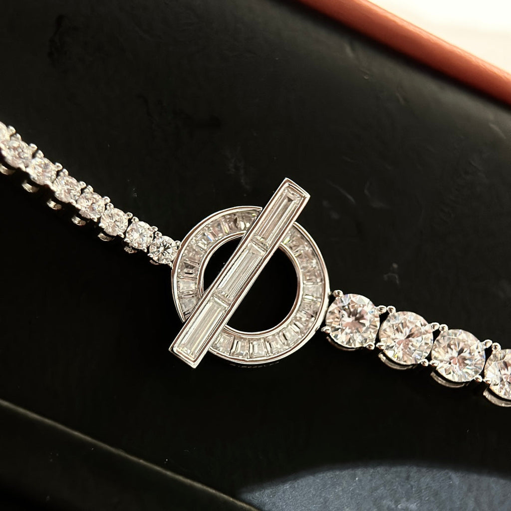 Hermes Finesse Link Diamond Bracelet - 18K Rose Gold
