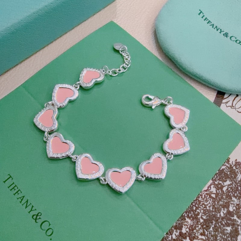 Return to Tiffany Blue Heart Tag Bracelet - 18K White Gold