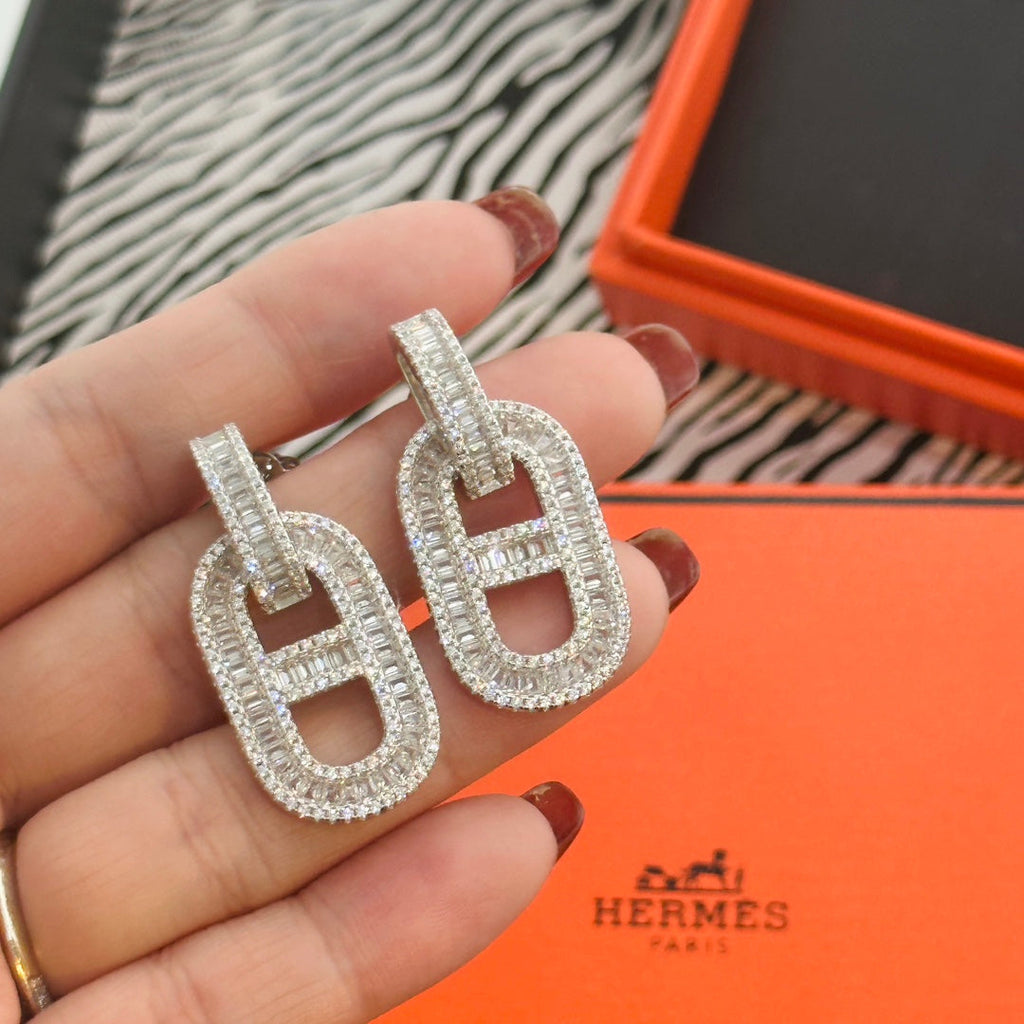 Hermes Diamond Earrings