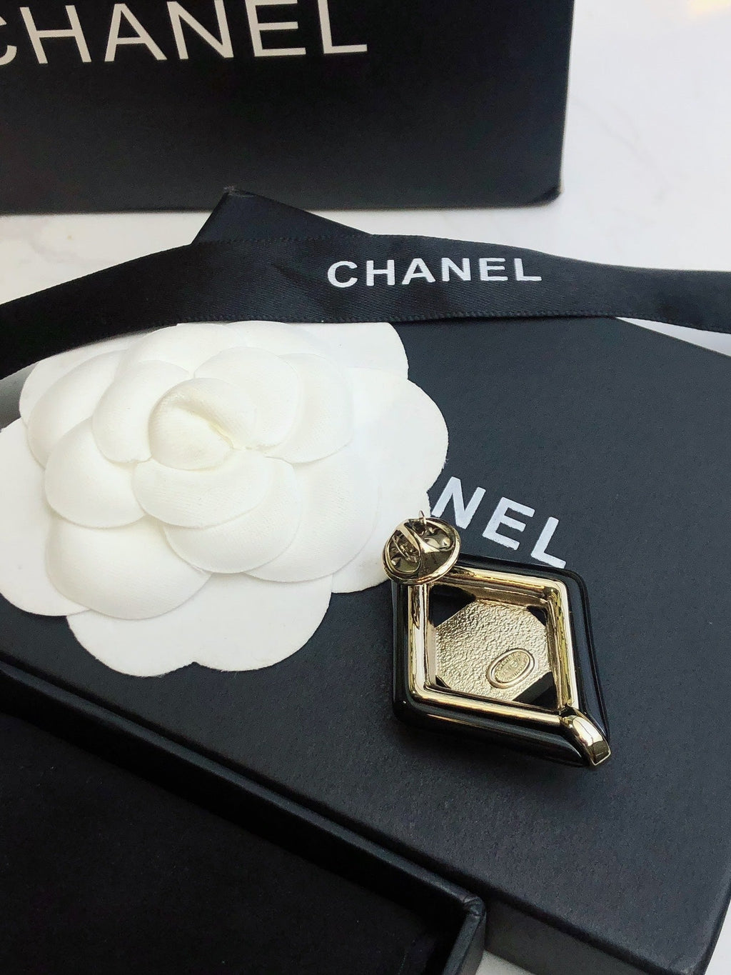 Chanel Rhombus Brooch