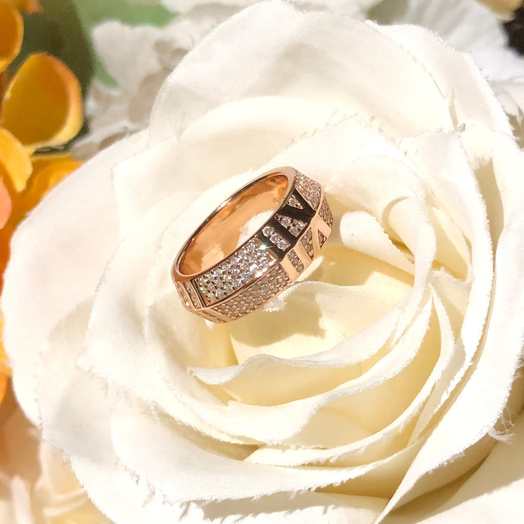 Tiffany Atlas x Closed Wide Ring - 18K Rose Gold