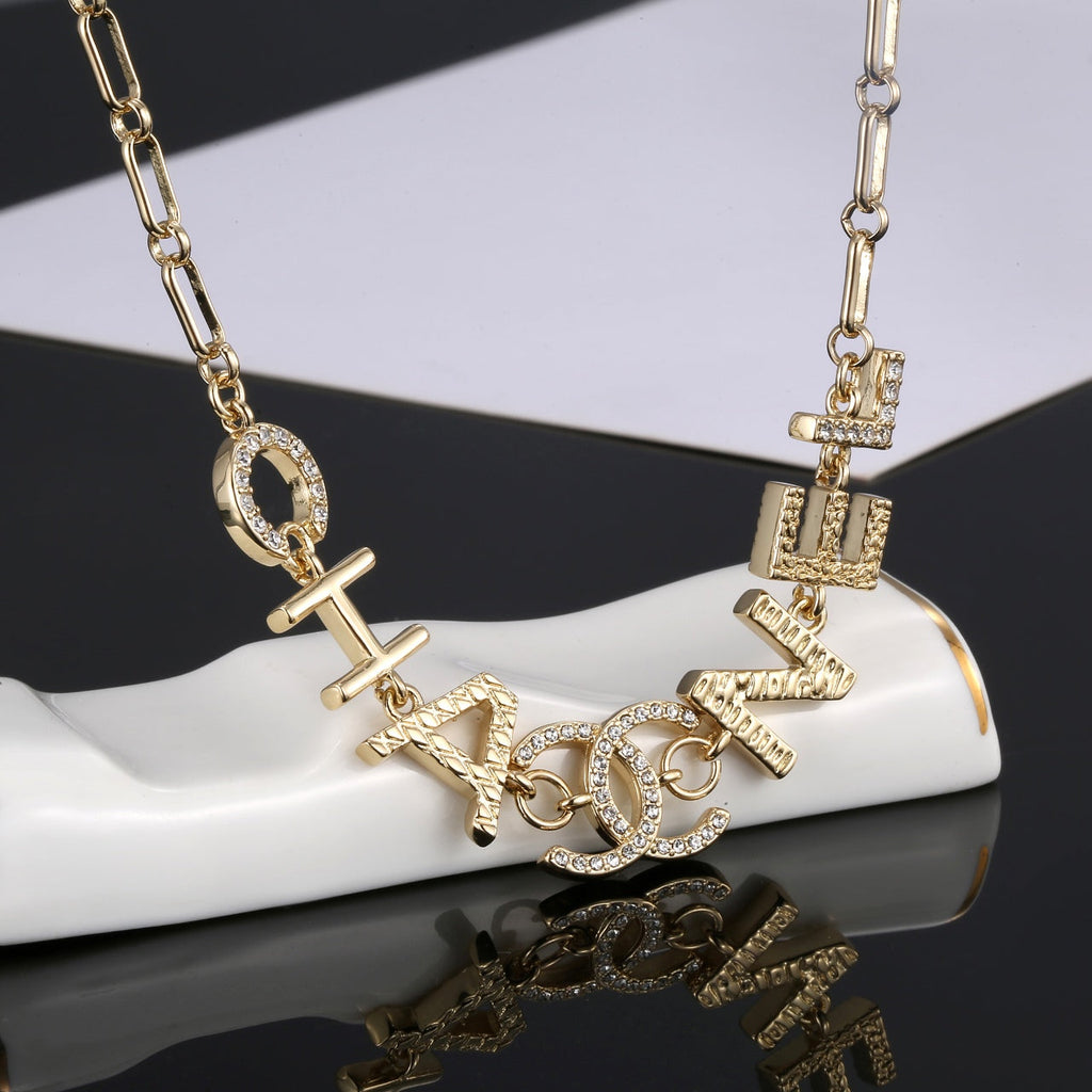 Chanel Script Chain Necklace