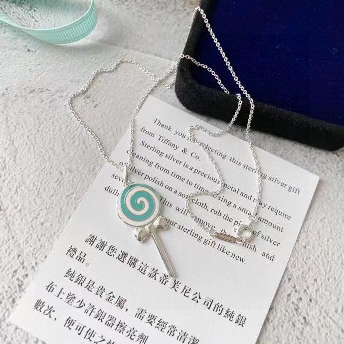Tiffany Lollipop Charm Chain Necklace