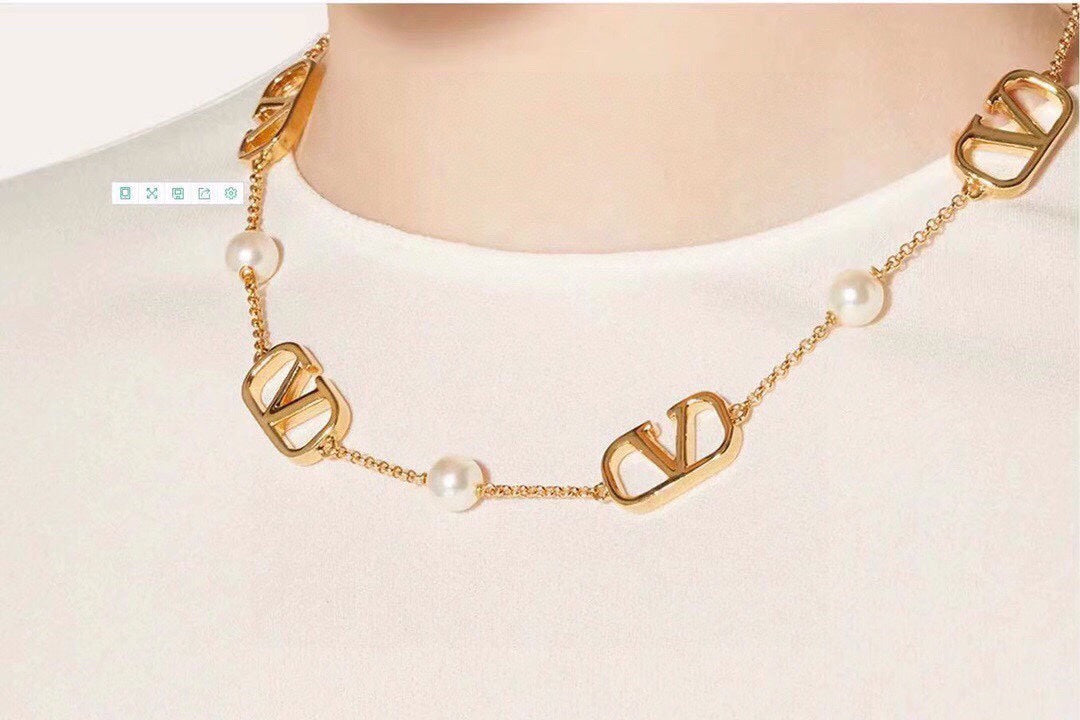 Valentino VLogo Necklace