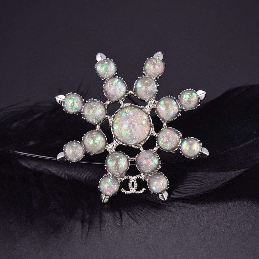 Chanel Flower Crystal Brooch