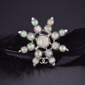 Chanel Flower Crystal Brooch