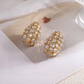 Valentino Crystal Earrings - 18K Yellow Gold
