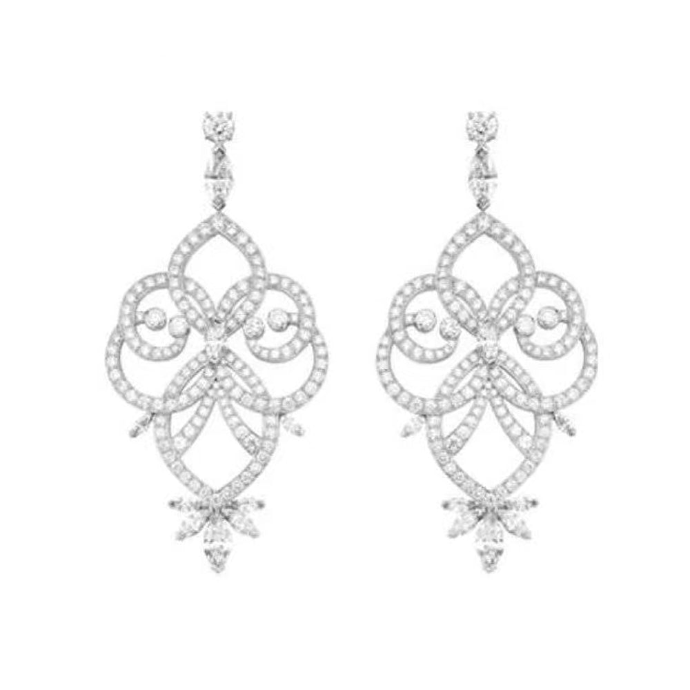 Mythical Journey Earrings - 18K White Gold