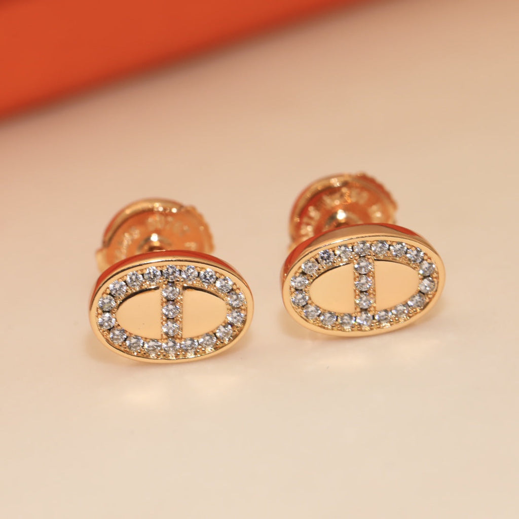 Hermes Mini Farandole Diamond Earrings