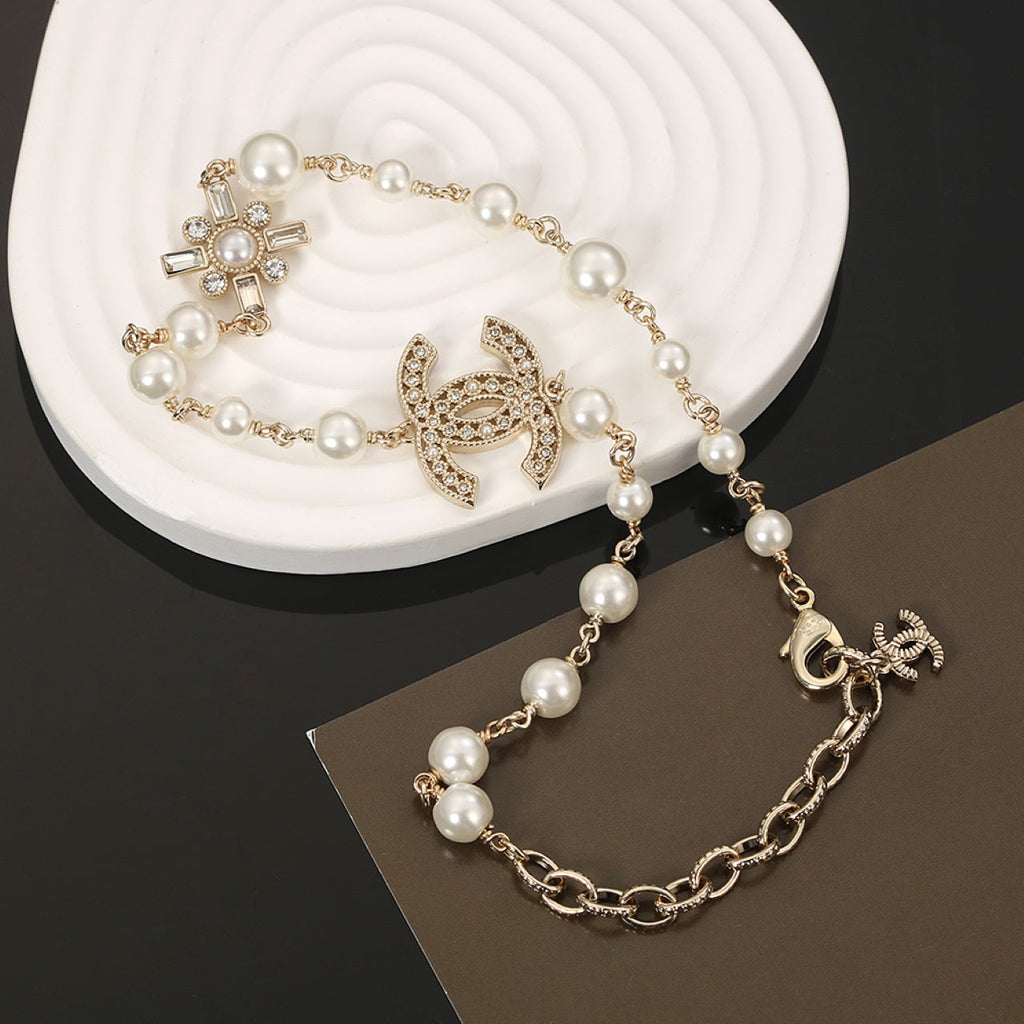 Chanel Flower Pearl Necklace