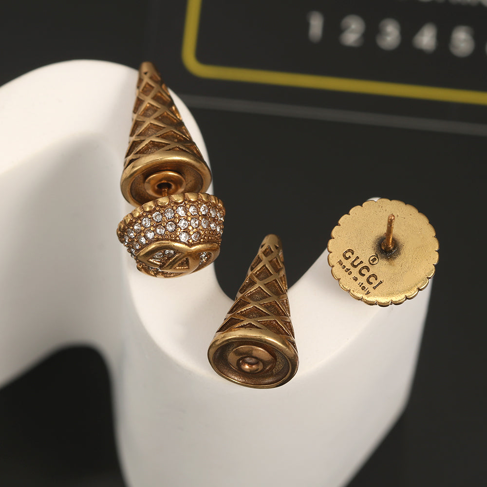 Gucci Double G Vintage Earrings - 18K Yellow Gold