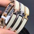 Hermes Olympe White Bracelet
