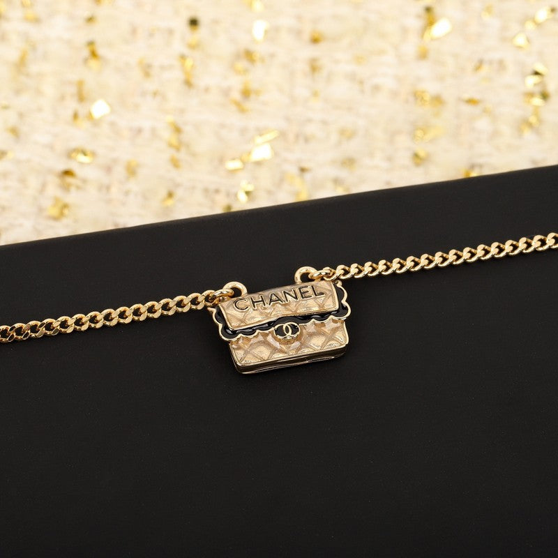 Chanel Bag Pendant Necklace