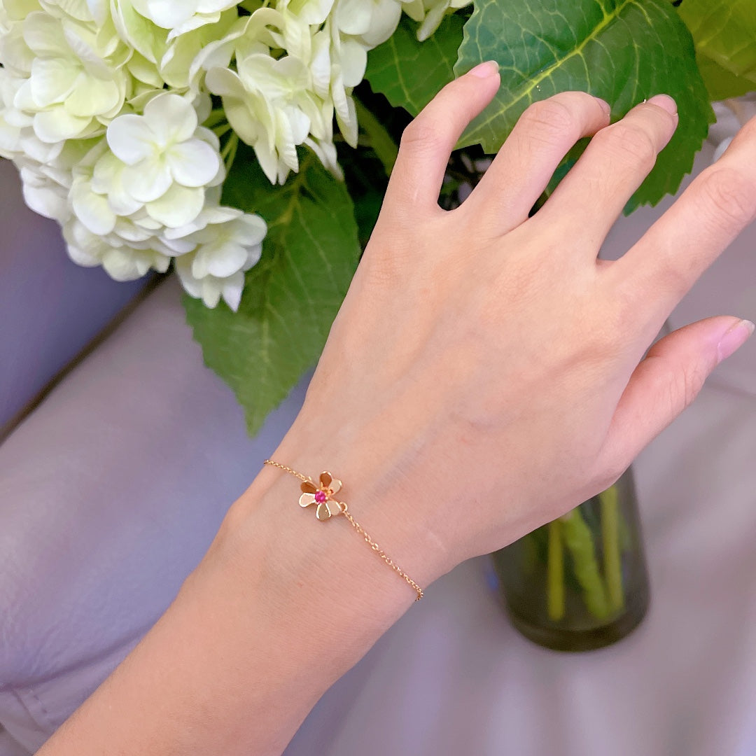 Frivole Ruby Bracelet - 18K Gold