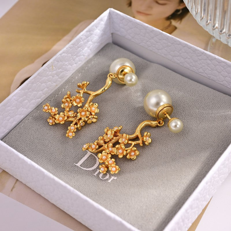 Dior Tribales Tree Clip Earrings - 18K Yellow Gold
