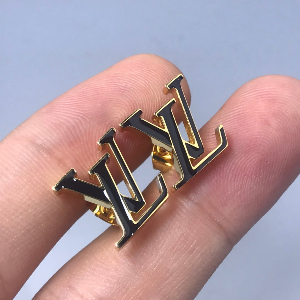 Louis Vuitton Iconic Black Earrings - 18K White Gold