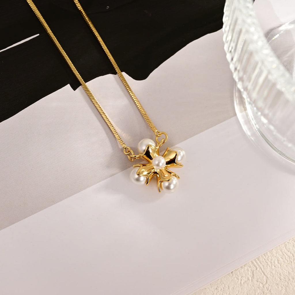 Celine Triomphe Celine Pearl Necklace