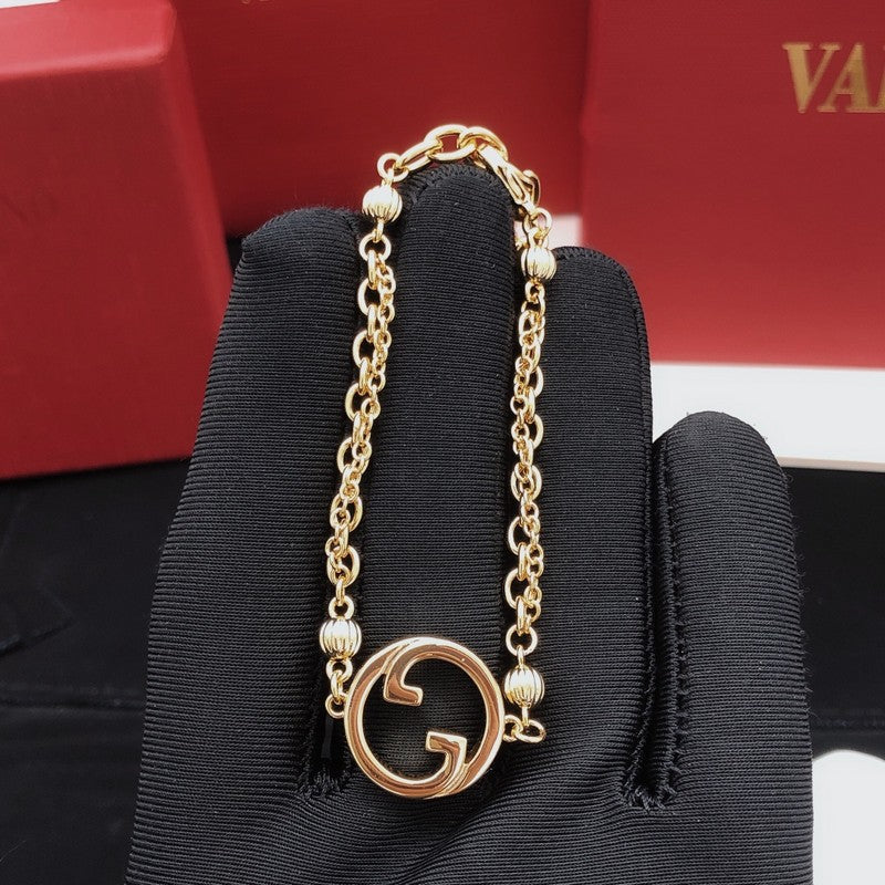 GucciDiamond Gold Chain Bracelet