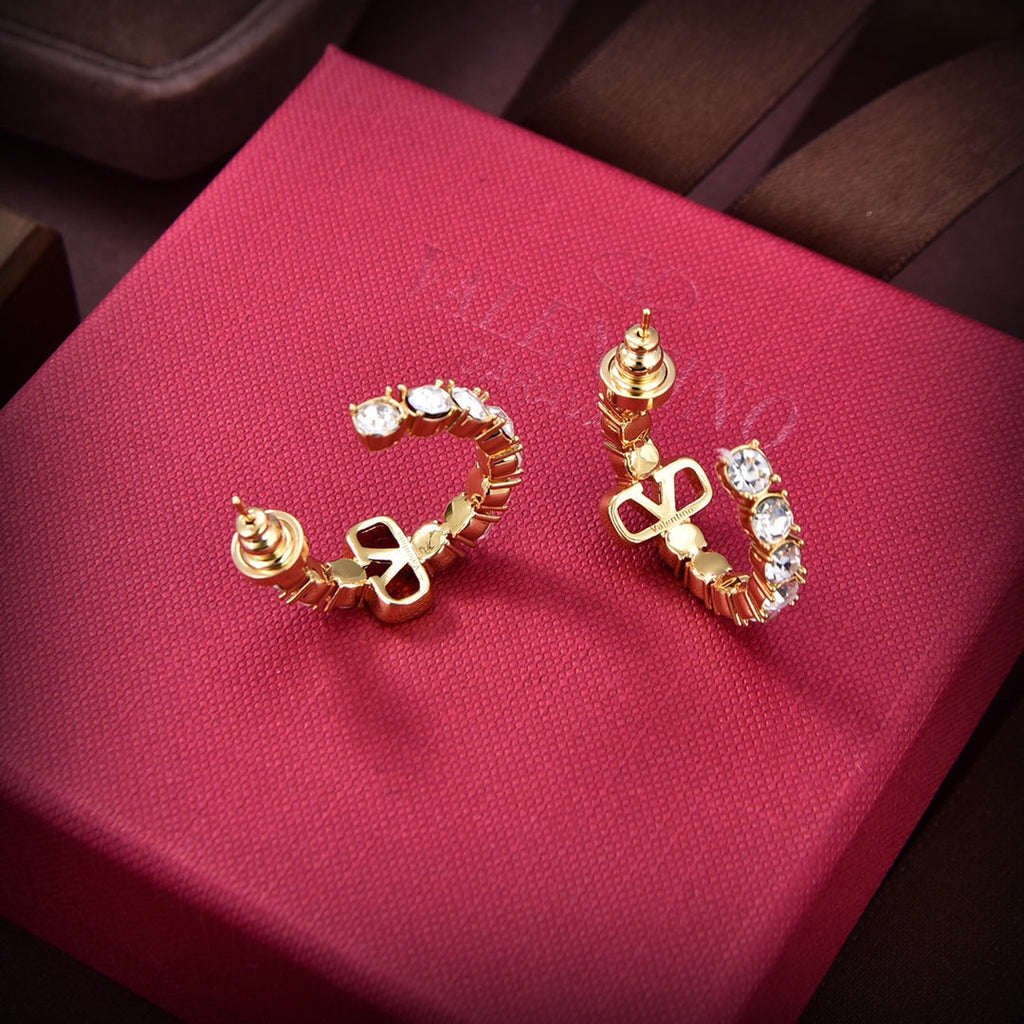 Valentino Valentino Signature Earrings - 18K Yellow Gold