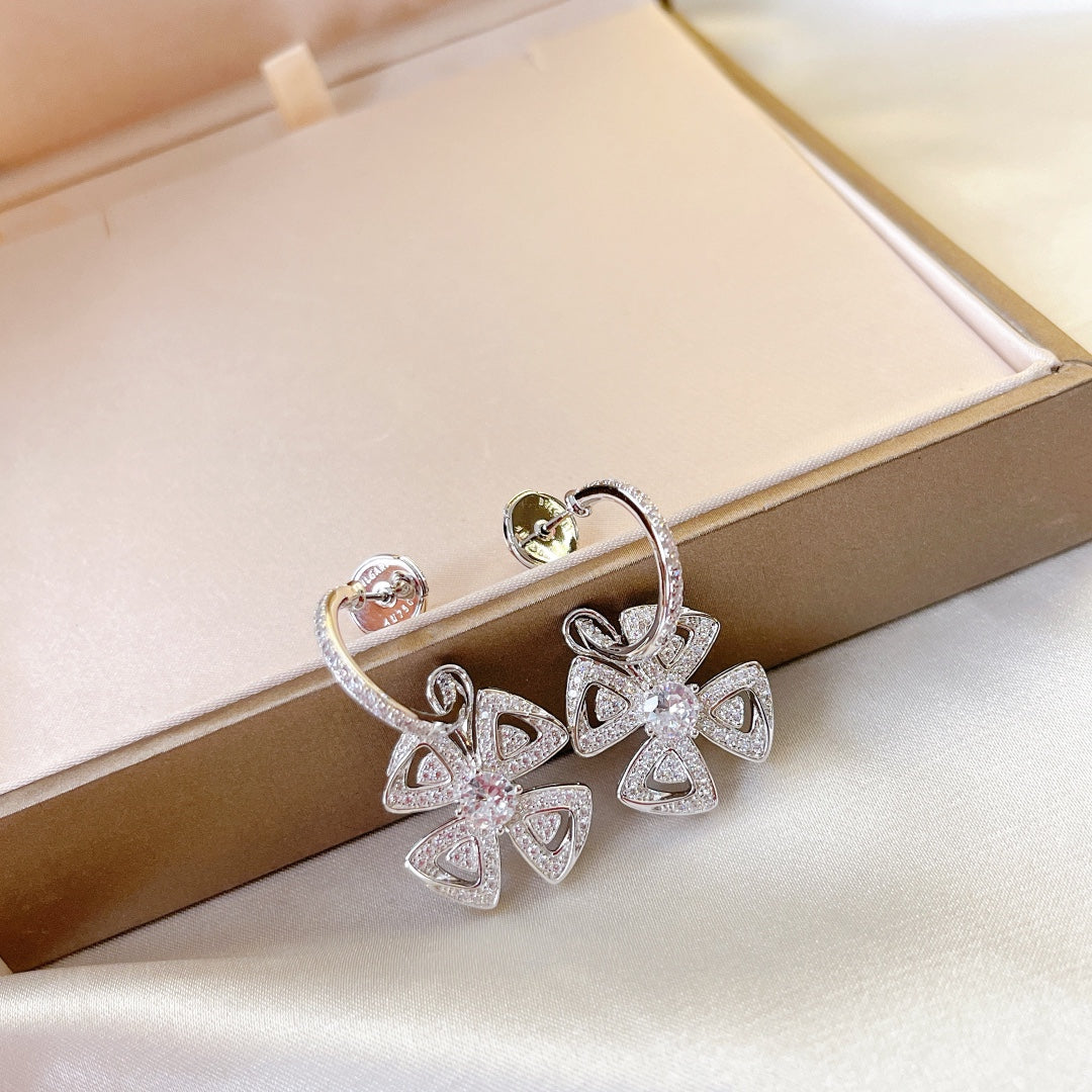 Bvlgari Fiorever Earrings - 18K White Gold