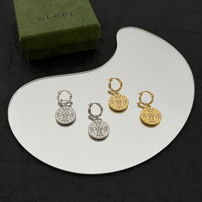 Gucci Double G Icon Blooms Earrings - 18K Gold