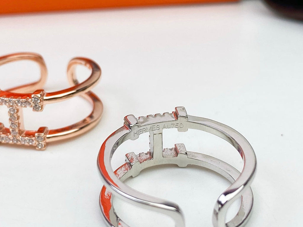 Hermes Ever Chaine D'ancre Ring - 18K Rose Gold